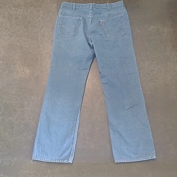 VINTAGE 80s LEVIS JEANS ORANGE TAB A SKOSH MORE COMFORT JEANS 38x32 - Picture 9 of 9